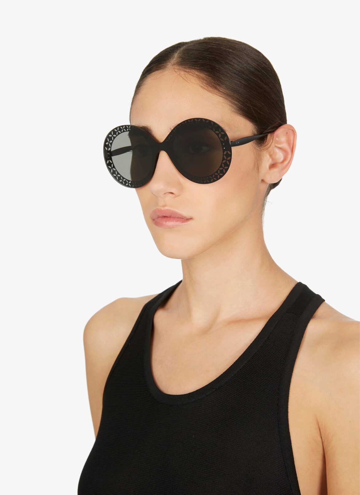 GLASSES GREY/BLACK ALAÏA BLACK-BLACK-GRAY  GLASSES GREY/BLACK